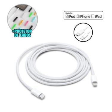 Imagem de Cabo Carregador Compativel iPhone 14 13 12 11 X Tipo C Lightning Refor