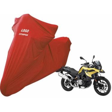 Imagem de Capa De Tecido Para Cobrir Moto BMW F 750 GS Com Logo - Mz, Vermelha