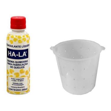 Imagem de Coalho Líquido Ha-la 200ml Coagulante Queijo + 1 Forma 500g - COMBO