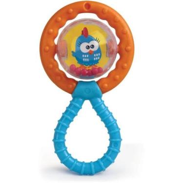 Imagem de Mordedor infantil galinha pintadinha c/chocalho elka
