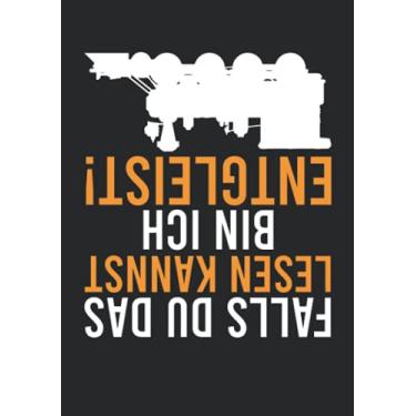 Imagem de Notizbuch A5 liniert mit Softcover Design: Modellbauer Zugführer Eisenbahner Spruch Entgleist Witz Spaß: 120 linierte DIN A5 Seiten
