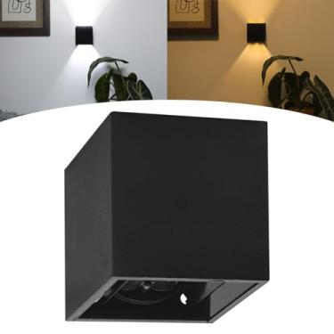 Imagem de Mini Arandela Preta 3w Interna Externa 2 Friso Led Incluso (Branco Frio)