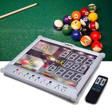 Imagem de Placar De Mesa EletrôNico 0-199,Placar Digital PortáTil Com Controle Remoto,Placar De Mesa Com Display Digital Led Com Controle Remoto Para Contagem Interna Para Bilhar, Basquete