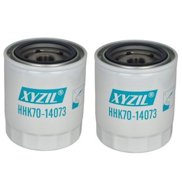 Imagem de XYZIL 2 filtros de óleo hidráulico HHK70-14073 compatível com Kubota L2501H L3301H L3901H B2320HSD B2620HSD ZD1211 ZD326 ZG227 RTV900G RTV900W RTV-X1100CR RTV-X900 0 HHK70-14070 K7561-14070 BT8908