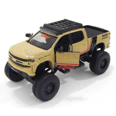 Imagem de Miniatura Caminhonete Chevrolet Silverado Z71 2019 Bege - Maisto