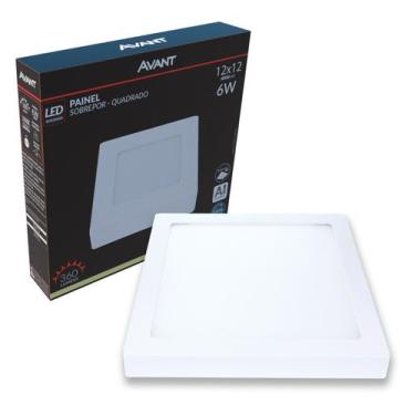 Imagem de Painel Led Quadrado Sobrepor 120x120MM 6W 4000K Bivolt - Avant