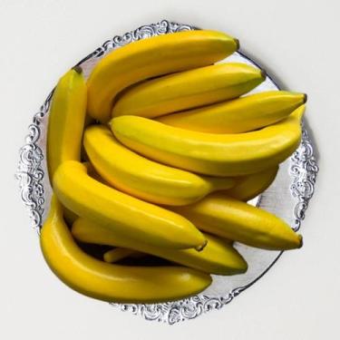 Imagem de Caixa 10 Bananas Artificiais 20cm Frutas Artificiais para Decoração Du