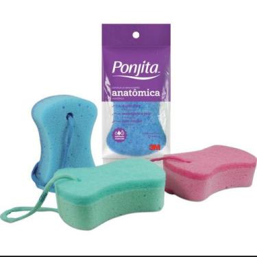 Imagem de Esponja de Banho Anatômica Ponjita - 3M