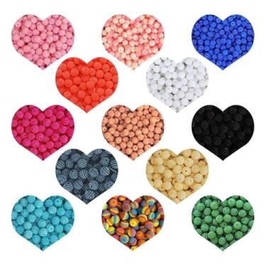 Imagem de 800 Pérola Craquelada 10mm Miçanga Missanga em 8 Cores Bijuteria Artesanato