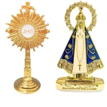 Imagem de Kit Mini Nossa Senhora Aparecida  Ostensorio JHS - Pra vc 