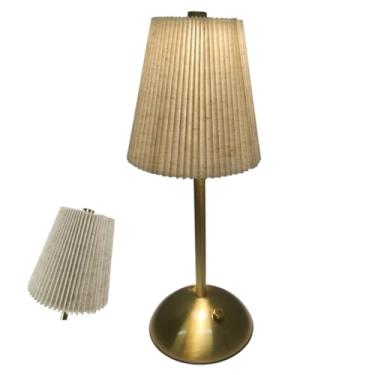 Imagem de Luminaria Abajur de Mesa LED 3 Tons Controle de Intensidade USB Bateria Recarregavel Quarto Trabalho Home Office Iluminaçao Decorativa