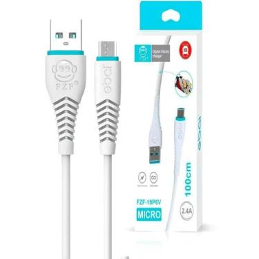 Imagem de Cabo Carregador V8 Micro USB 2.4a 1 Metro EBAI- FZF-19P6V