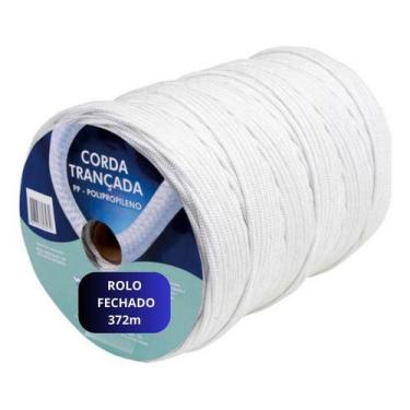 Imagem de Corda Pp Seda Trançada 2,5mm Amarração Rolo 372m Resistente Multiuso -