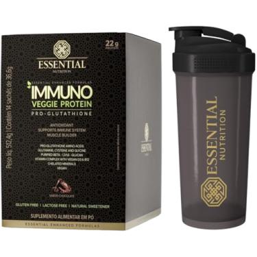 Imagem de Whey Protein Isolado e Hidrolisado Box - Essential + Coqueteleira Oficial (14 sachês, Veggie Chocolate)