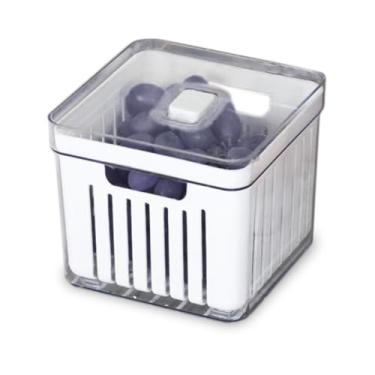 Imagem de Organizador de Geladeira Armario Cozinha 2,8L Acrilico Para Frutas Legumes e Vegetais (Unidade, Cesta)