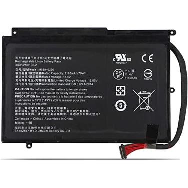 Imagem de RC30-0220 11.4V 70Wh 6160mAh Batería para portátil Compatível com Razer Blade Pro (2017) i7-7700HQ/GTX 1060, RZ09-0220 RZ09-02202 RZ09-02202E75 RZ09-02202E75-R3B1 RZ09-02202E