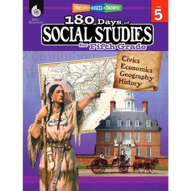 Imagem de Apostila Shell Education 180 dias de estudos sociais, 5ª série