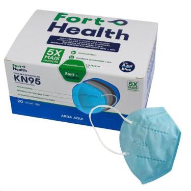 Imagem de Máscara KN95 PFF2 Proteção Camada Respiratória - 20 Unidades - Fort He