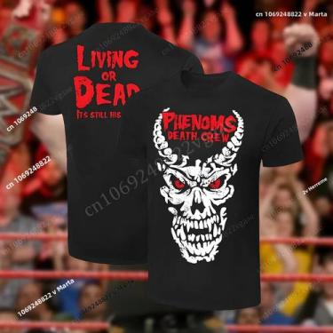 Imagem de Verão 2024 Vintage Algodão Wrestling Camiseta O Undertaker Boxe Campeã