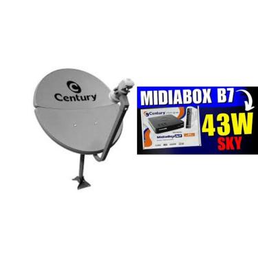 Imagem de Nova Antena Parabólica Digital com Recepitor Century B7 e Assinatura dos Canais Sky