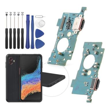 Imagem de Substituição para Samsung Galaxy XCover6 Pro 5G Conector Dock de porta de carregamento para Galaxy XCover6 Pro G736U Placa de carregamento USB de substituição Acessórios de montagem de cabo flexível