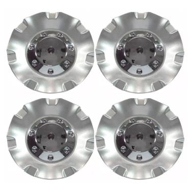 Imagem de Jogo 4 Calota Centro Roda BRW530 Prata