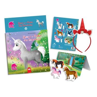 Imagem de Kit Tiara Yuna e Poder dos Unicornios Vermelha