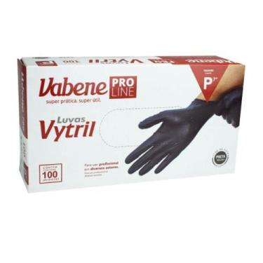 Imagem de Luva Procedimentos Nitrílica Vytril Preta Sem Pó Cx. 100 Unidades - Va