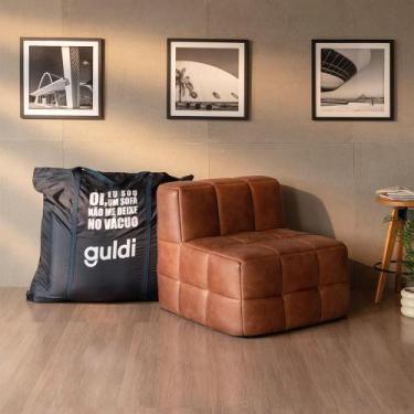Imagem de Módulo Central Sofá Guldi Popup material sintético Caramelo