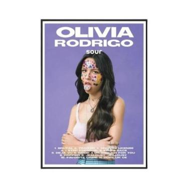 Imagem de Cantor O-Olivia R-Rodrigo Poster Imprime Fotos de Parede Sala de estar