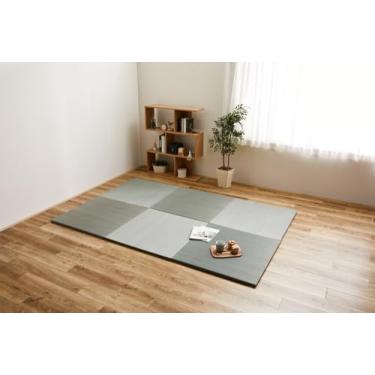 Imagem de パレットライフ PaletteLife Tapetes de tatame portáteis leves sem aro, conjunto de 9, azul, 32,3 x 32,3 x 1,0 polegadas (82 x 82 x 2,5 cm), colchão de tatame modular
