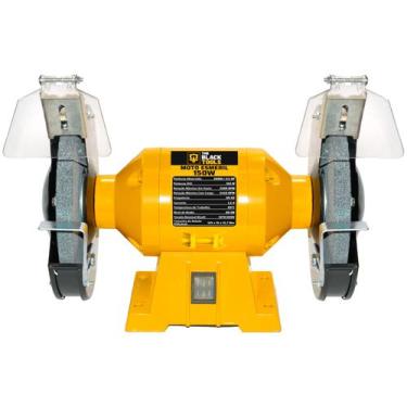 Imagem de Moto Esmeril De Bancada 150w Bivolt Com 2 Rebolos The Black Tools