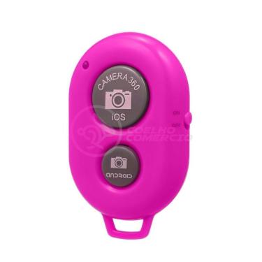 Imagem de Controle Remoto Disparador De Fotos Bluetooth Selfie - Rosa