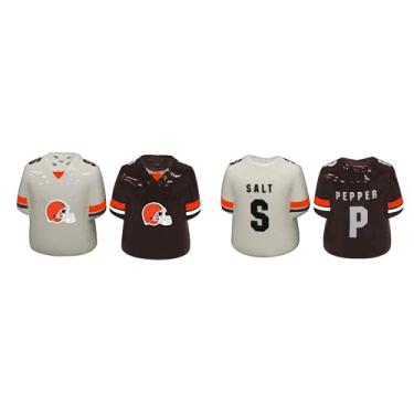 Imagem de The Memory Company Oficialmente licenciado pela NFL - Cleveland Browns Team Jersey Salt n Pepper Shakers