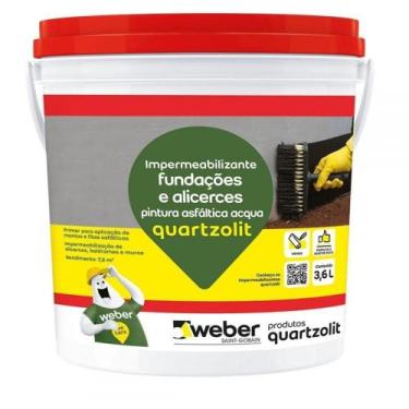 Imagem de Ipêrmeabilizante de Pintura Asfáltica Acqua 3,6L Quartzolit