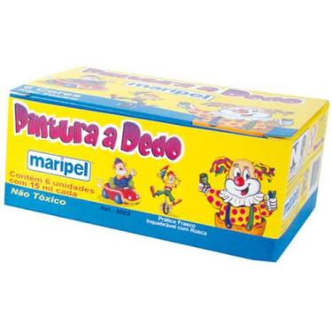 Imagem de Tinta Pintura A Dedo 06 Cores 15Ml. - Planeta Brinquedos