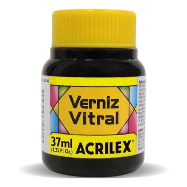 Imagem de Verniz Vitral Para Artesanato Acrilex 37ml Escolha A Cor Perfeito para Copos Garrafas Vaso Outras Perfeito para Copos Garrafas Vasos e Outras Ele Transforma Suas Peças Em Verdadeiras Obras De Arte, Simulando O Efeito Encantador Dos Vitrais (Amarelo Ouro 505)