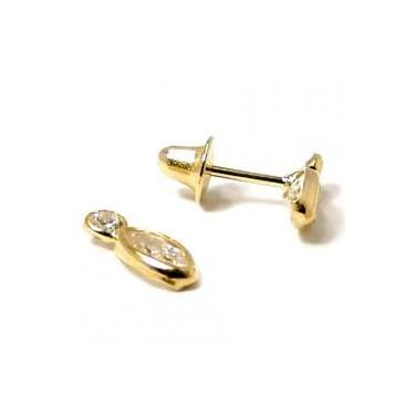 Imagem de Brinco infantil com zirconia - 2BRZ0073