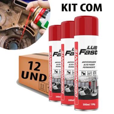 Imagem de Lub Fast Desengripante Anticorrosivo Spray 300ml 12 Uni - LUBFAST
