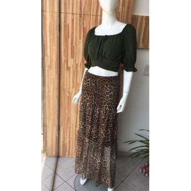 Imagem de Saia longa tule animal print - Dany 