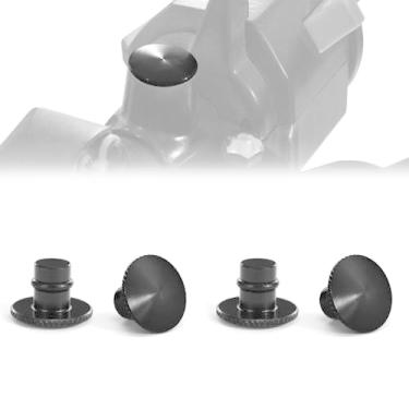 Imagem de REARACE 4 peças M10 plugues cegos universais para espelho de motocicleta, tampões cegos para cobertura de parafusos de bloqueio de rosca, tampas de furo de espelho de alumínio