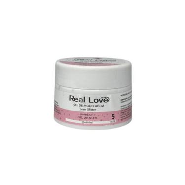 Imagem de GEL DE MODELAGEM C/ GLITTER 15ml - REAL LOVE, TRANSPARENTE