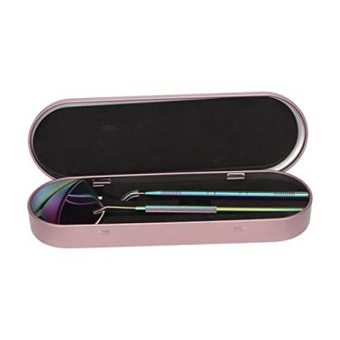 Imagem de Conjunto de ferramentas de elevação de cílios com espelho - Kit de extensão de cílios e iniciantes - Separador de cílios portátil de aço inoxidável e ferramenta de inspeção