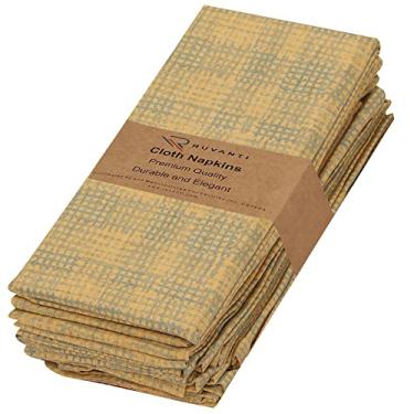 Imagem de RUVANTI Conjunto De 6 Guardanapos Pano 100% Algodão, 45X45 Cm, Laváveis, Macios E Absorventes. Para Festas, Natal, Ação Graças, Casamentos Jantares - Wet Net