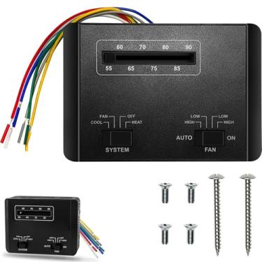 Imagem de 7330F3852 RV Termostato Controle de Calor/Frio RV Ar Condicionado Peças 12 VDC Monofásico Coleman Mach RV Termostato Replacemnet Compatível com Coleman RV Condicionadores de Ar Condicionados Mach