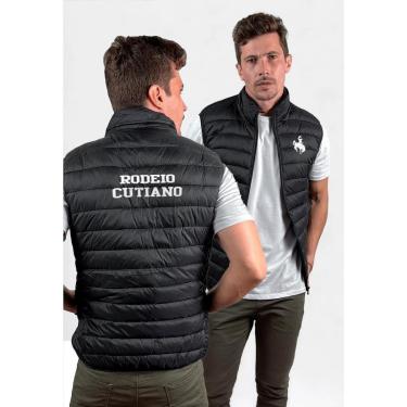 Imagem de Colete Puffer Cutiano com Bolsos e Capuz Removível Masculino-Masculino