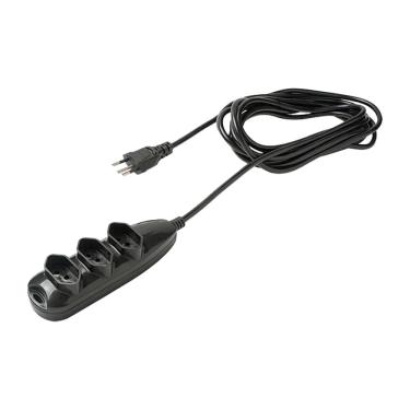 Imagem de Extensão Elétrica 3 Tomadas 2P+T 10A 5m Intelbras Preto