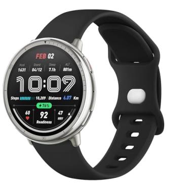 Imagem de AK Pulseiras de silicone compatíveis com Amazfit Active 2 / Active Watch Band Women Men, pulseira de substituição macia para Amazfit GTS 4 3 2 2e/GTS 4 2 Mini/GTR mini/Bip 3/3 Pro/Bip U Pro/Bip S Lite