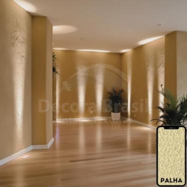 Imagem de Textura Rústica Grossa Decora Brasil, Balde 20kg, Disponível em Areia, Cinza e Palha (Quartzo Palha)