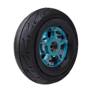 Imagem de oshhni Cubo de Roda para Scooter, Peças de Substituição, de Amortecimento, Instalação para Adultos, Roda dianteira azul